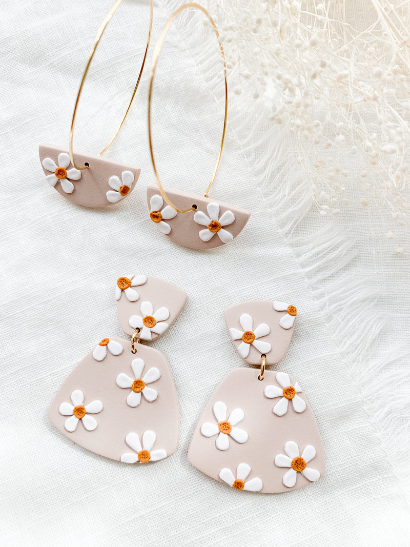 Dainty Daisy Hoops