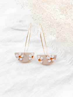 Dainty Daisy Hoops